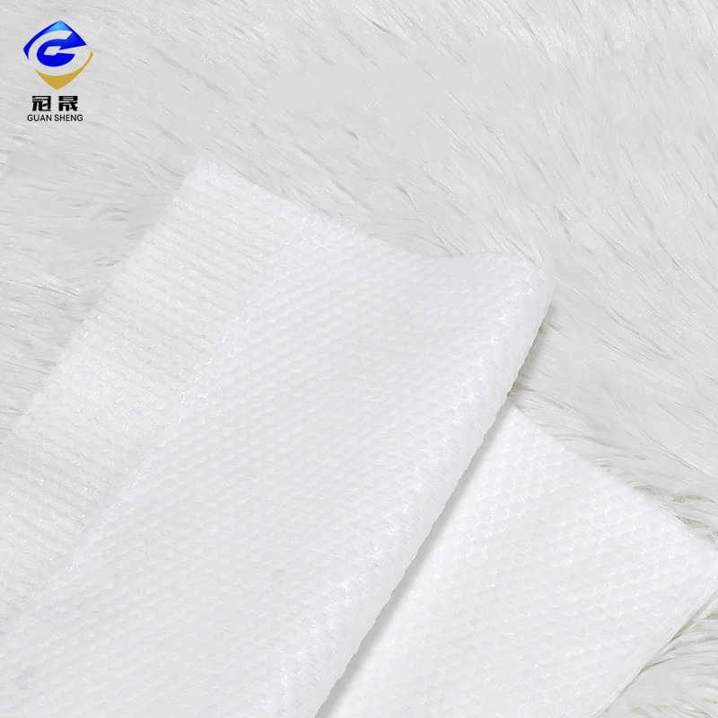 Hot Sell Flushable Woodplup Spunlace 30%Viscose70%Woodpulp Pearl DOT Nonwoven Fabric for Wet Tissue and Wet Wipes