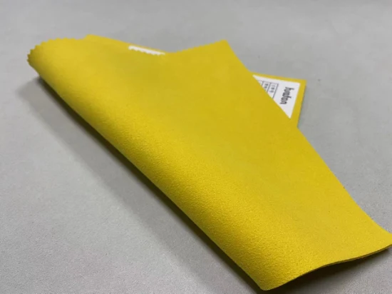 Tessuto in nylon PU, tessuto non tessuto scamosciato, microfibra di alta qualità per borse da donna e pelletteria alla moda